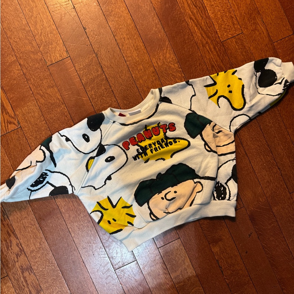Zara Peanuts Snoopy Kids Sweatshirt - 12-18 Months